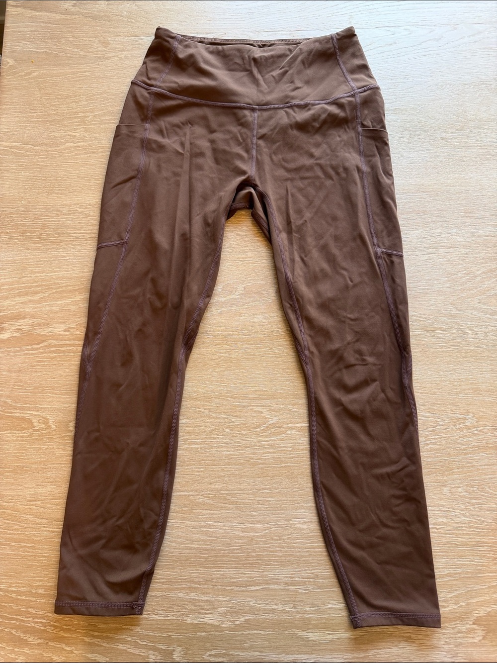 Varley Chocolate Brown Sculpting Leggings